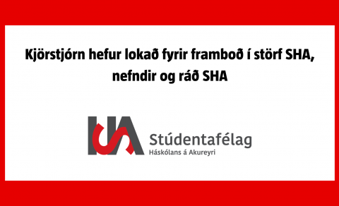 Kjörstjórn hefur lokað fyrir framboð í störf SHA, nefndir og ráð SHA