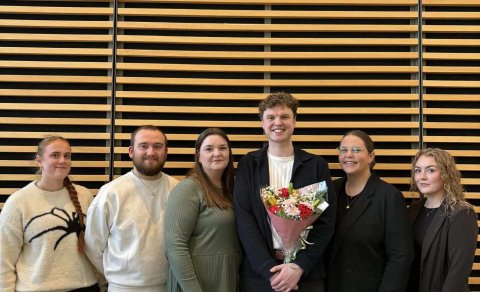 The newly elected Executive Board of SHA. From left: Heiðrún Hafdal Björgvinsdóttir, Jóhannes Már Pé&hellip;