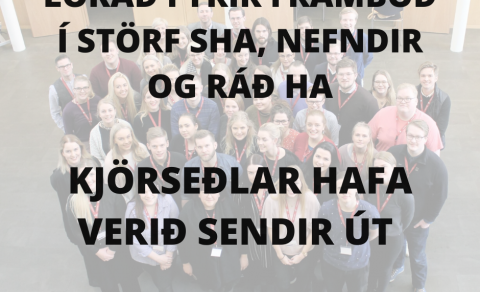 Kjörstjórn hefur lokað fyrir framboð í störf SHA, nefndir og ráð HA.